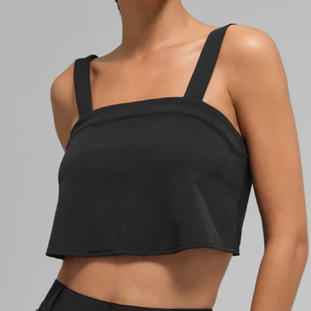 Alo Yoga Cropped Dreamscape Tank Black XS